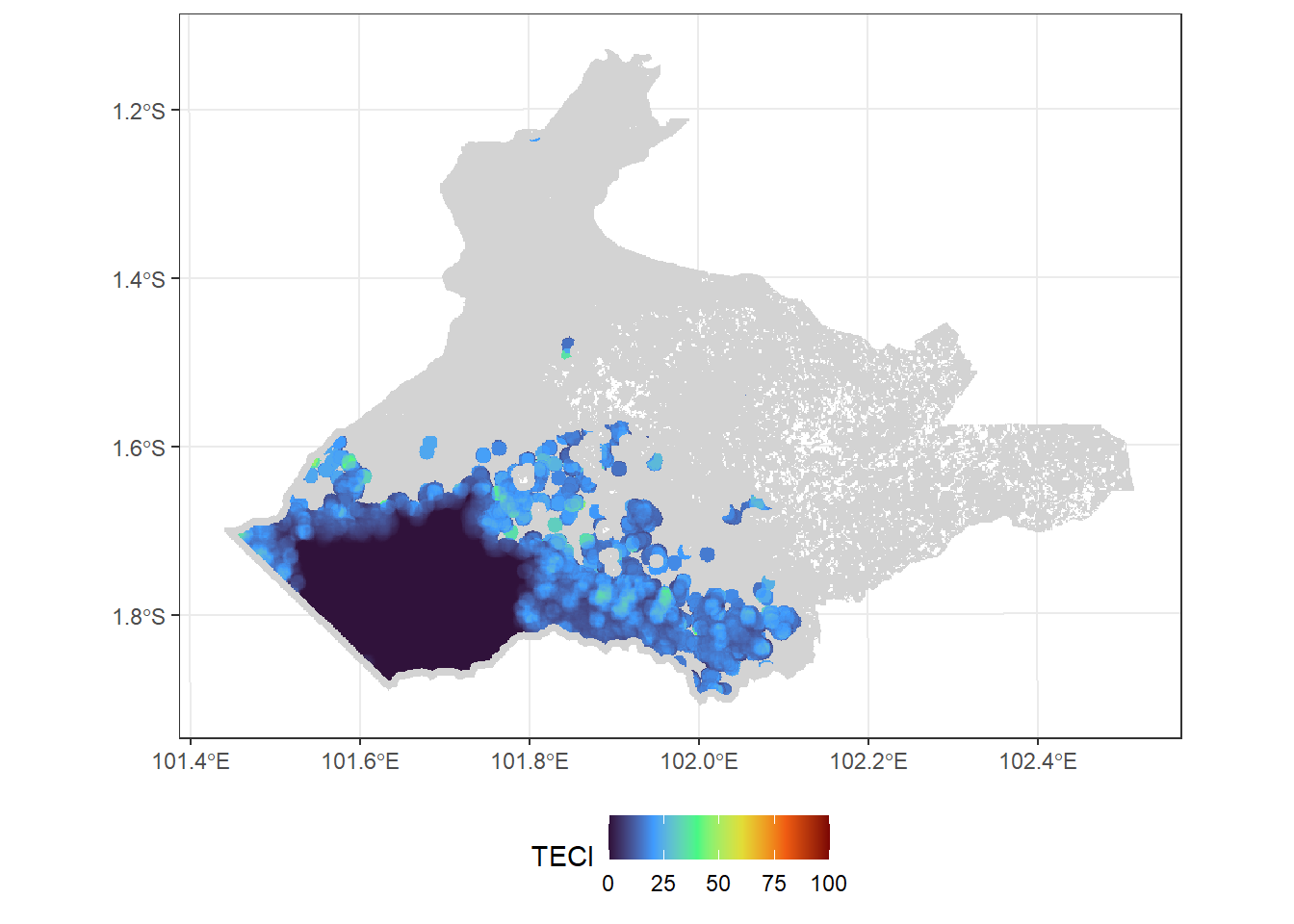 Total Edge Contrast Index (TECI) 2010